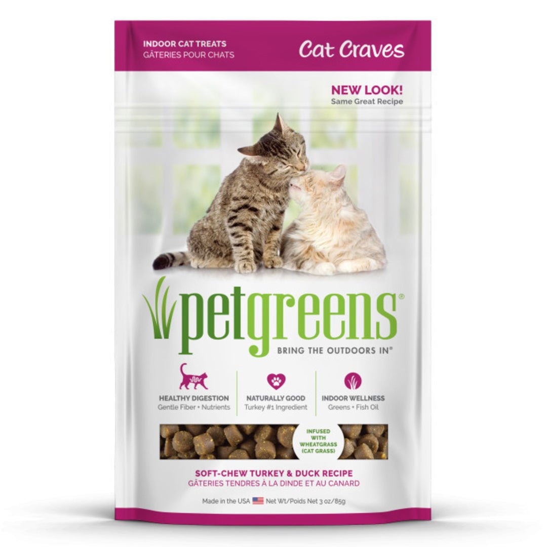 Pet Greens Cat Craves Semi - Moist Soft Cat Treats Turkey & Duck 1ea/3 oz - Pets Perfect