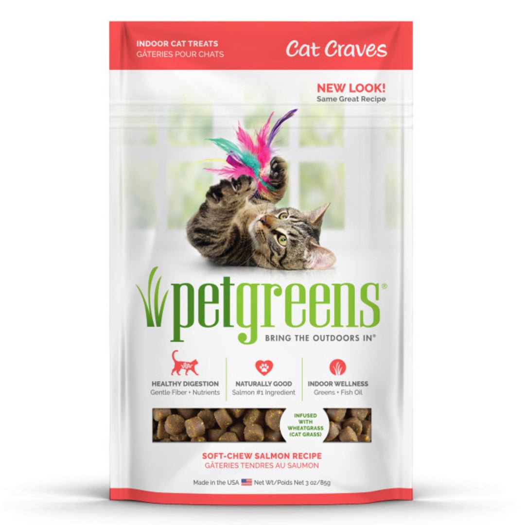 Pet Greens Cat Craves Semi - Moist Soft Cat Treats Salmon 1ea/3 oz - Pets Perfect