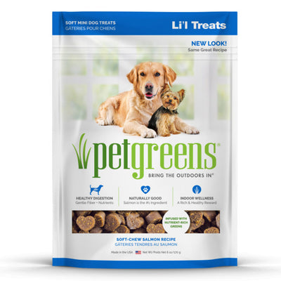 Pet Greens Li'l Treats Soft Mini Dog Treats Salmon 6 oz