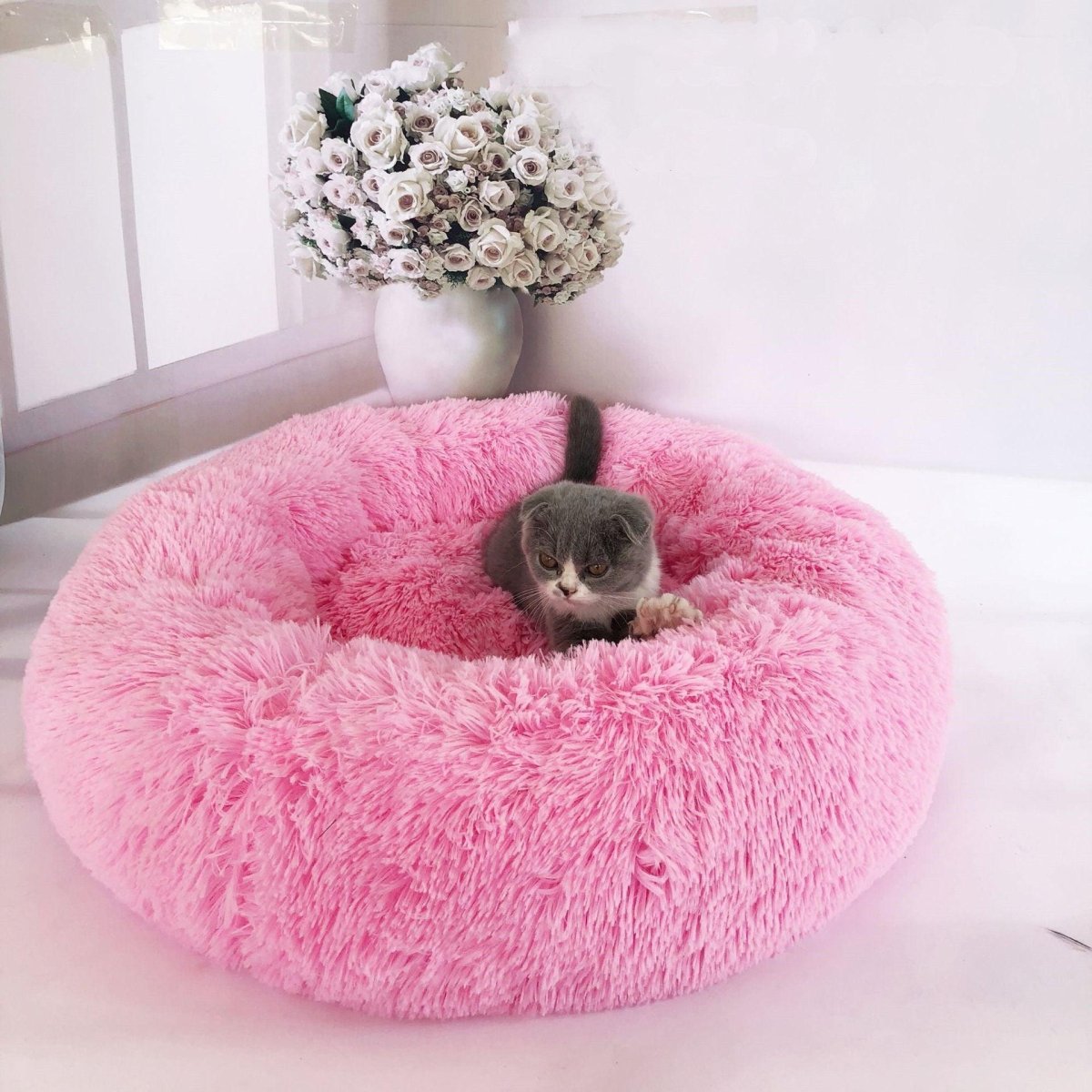 Luxury Round Pet Nest - Ultimate Comfort For Your Furry Friend - Pets Perfect