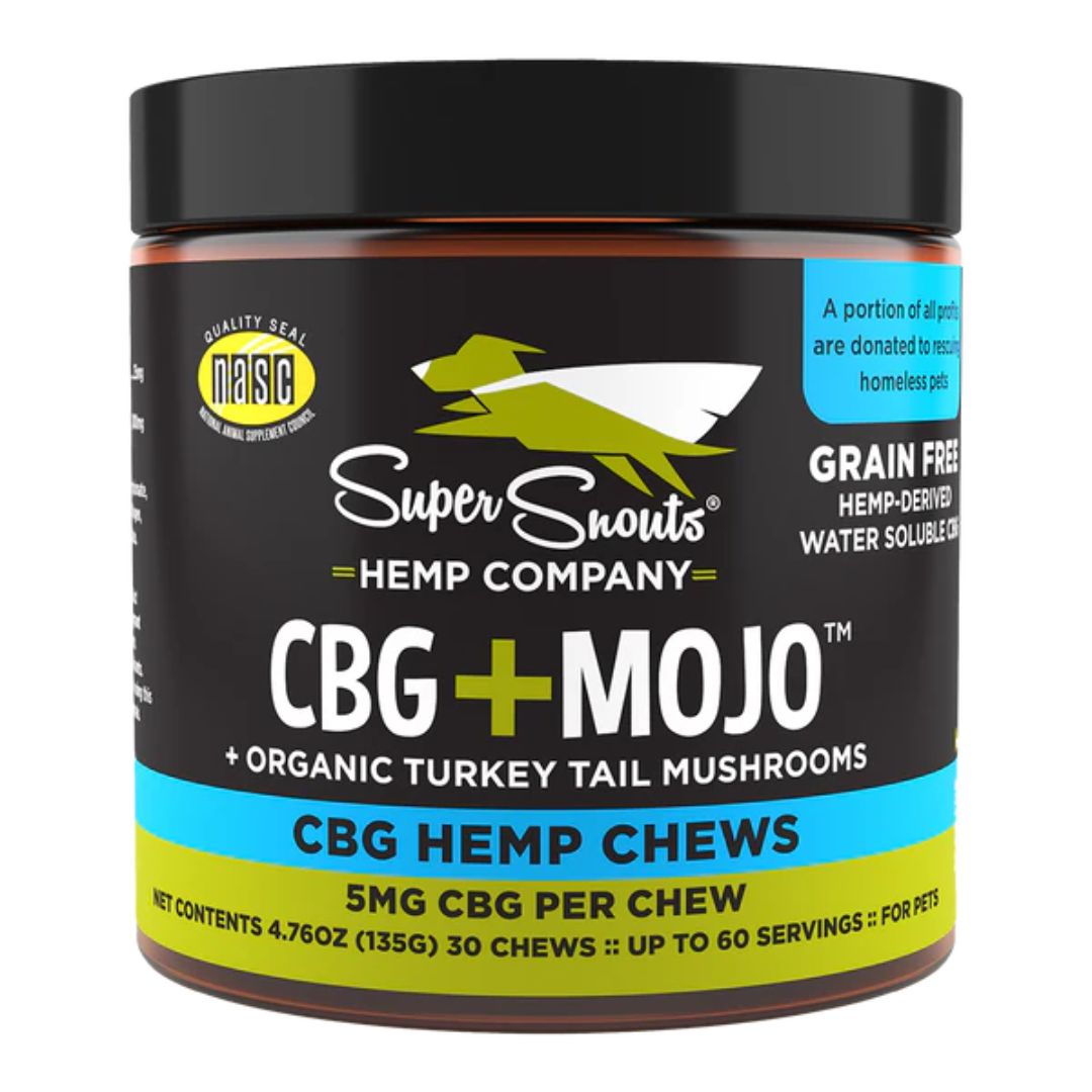 Super Snouts Dog Cat Grain-Free Cbg Dog Chew Shroom 30 ct