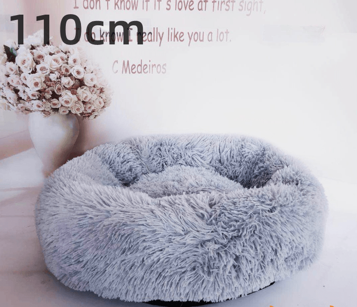 Cozy Haven: Luxurious Round Pet Bed For Winter Comfort - Pets Perfect