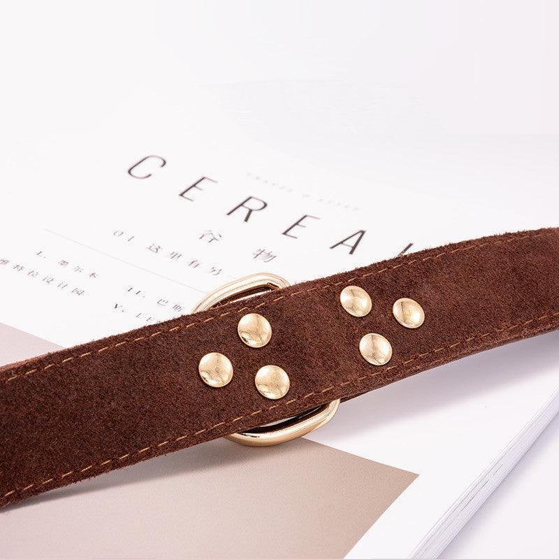 Petpals ComfortFit Adjustable Leather Dog Collar - Durable & Stylish for All Breeds - Pets Perfect