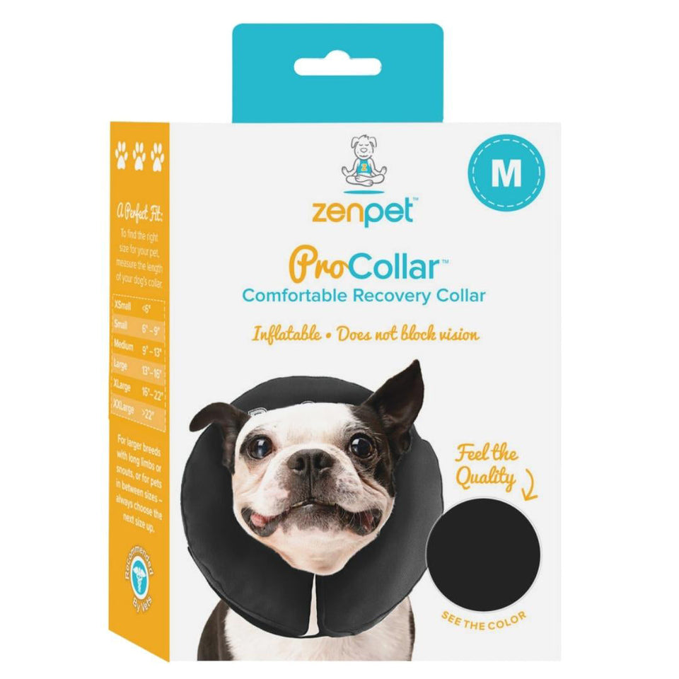 ZenPet ZenCollar Inflatable Recovery Dog Collar Medium