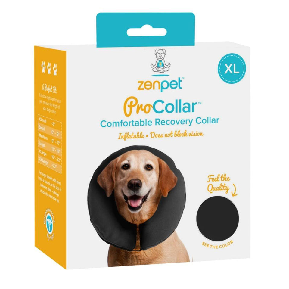 ZenPet ZenCollar Inflatable Recovery Dog Collar X-Large