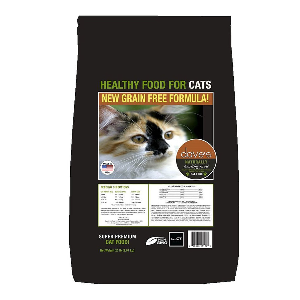 Dave's Pet Food Naturally Healthy Adult Dry Cat Food, 20 lb