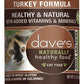 Dave's Naturally Healthy Cat Food; Turkey Formula 12.5oz. (Case of 12) - Pets Perfect