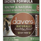 Dave's Naturally Healthy Cat Food; Chicken Formula 12.5oz. (Case of 12) - Pets Perfect