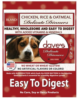 Daves Cats Delicate Dinners (easy To Digest) Chicken Meal, Rice And Oatmeal 4 lb