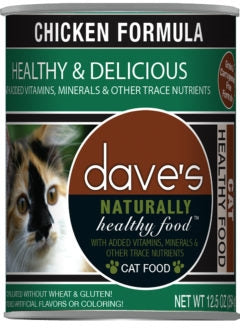 Dave's Pet Food Naturally Healthy Wet Cat Food - Chicken, 22 oz, 12 ct