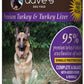 Dave's Pet Food Dog 95% Premium Meats Turkey And Turkey Liver 12.5oz (Case of 12) - Pets Perfect