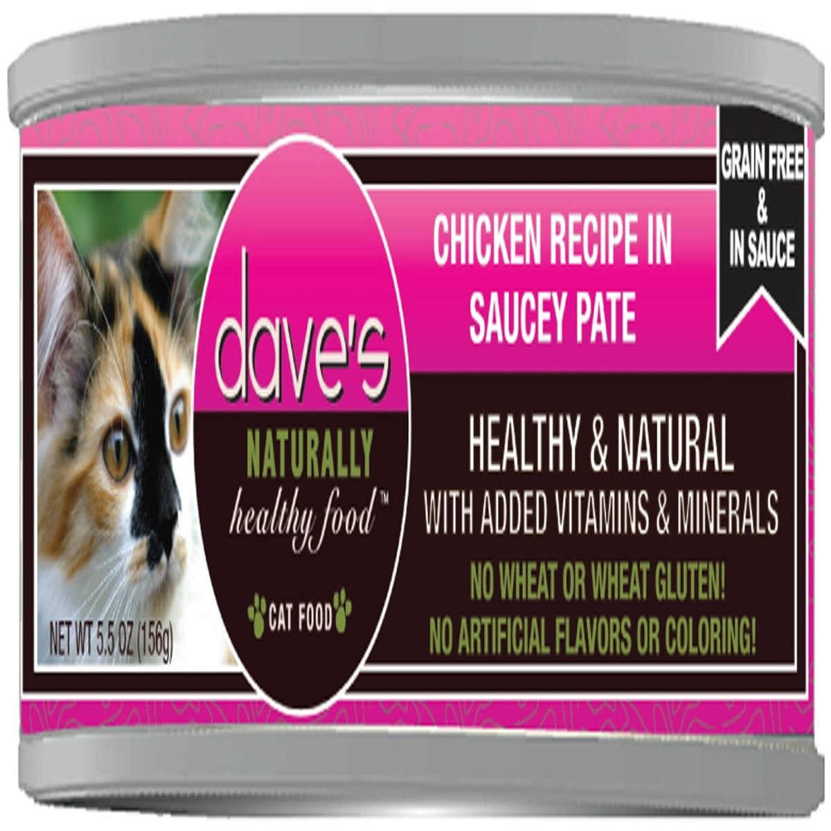Dave's Cat Grain Free Saucey Chicken N 5.5oz. (Case of 24) - Pets Perfect