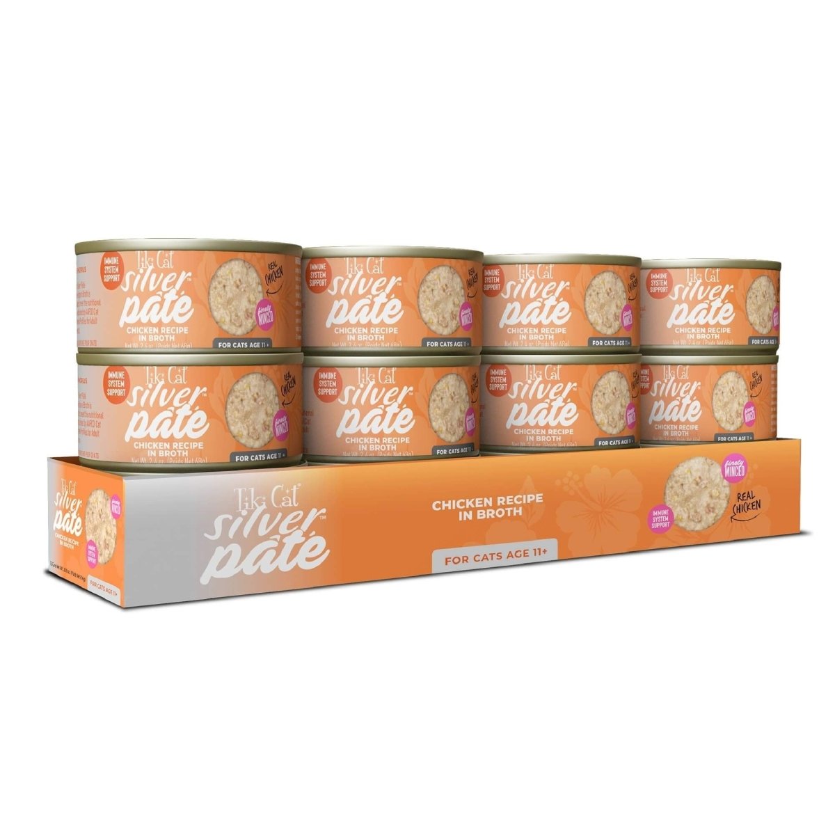 Tiki Pet Cat Silver Pate Chicken 2.4oz. (Case of 12) - Pets Perfect