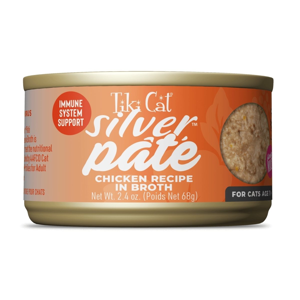 Tiki Pet Cat Silver Pate Chicken 2.4oz. (Case of 12) - Pets Perfect