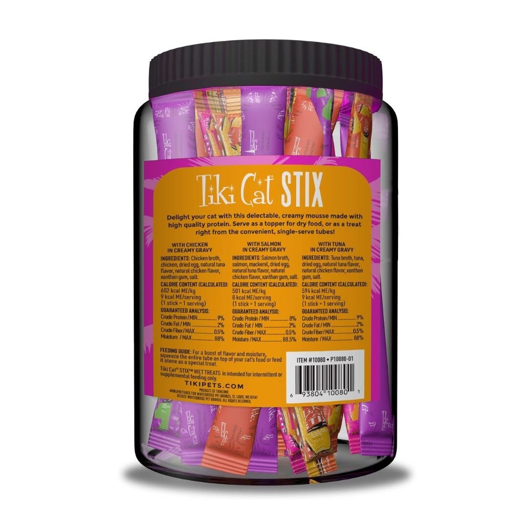Tiki Pet Cat Stix .5Oz Pouch 50Ct Variety Pack - Pets Perfect