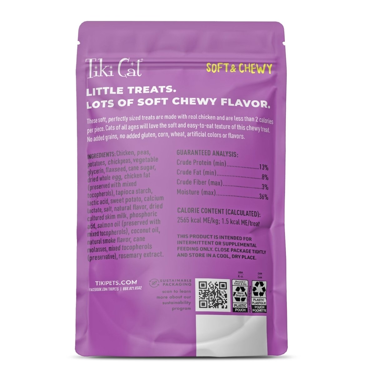 Tiki Pets Cat Soft & Chewy Chicken 6oz. - Pets Perfect