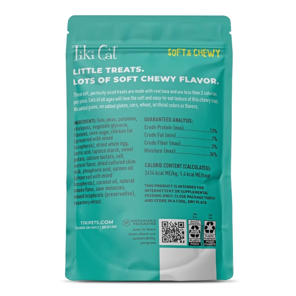 Tiki Pets Cat Soft & Chewy Tuna 6oz. - Pets Perfect