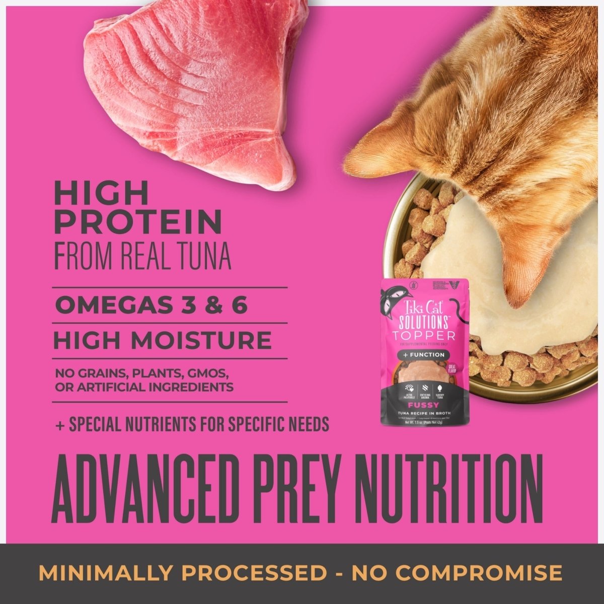 Tiki Pet Cat Solutions Topper Fussy 1.5oz. (Case of 12) - Pets Perfect