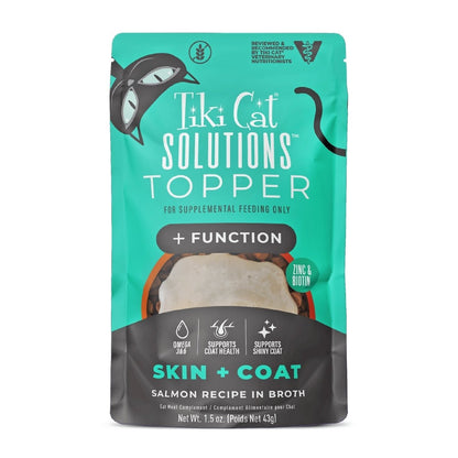 Tiki Pet Cat Solutions Topper Skin & Coat 1.5oz. (Case of 12) - Pets Perfect