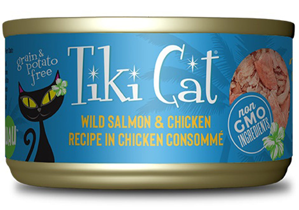 Tiki Pets Cat Napili Luau Wild Salmon & Chicken 2.8 oz, 12 ct