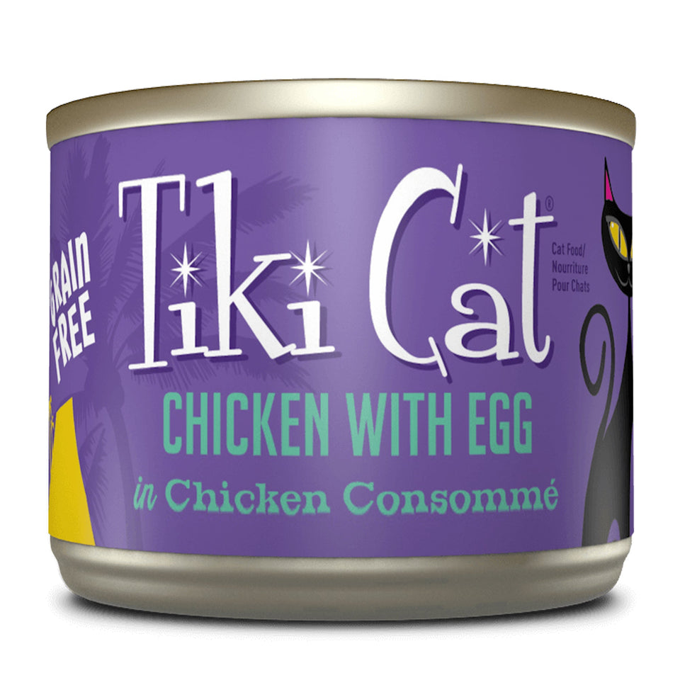 Tiki Pets Cat Luau Kool Chicken Egg 6 oz. 8 ct