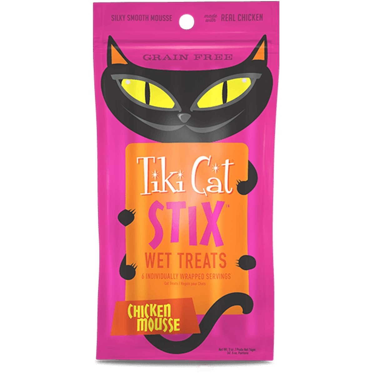 Tiki Pets Cat Stix Mousse Chicken 3oz. (Case of 12) - Pets Perfect