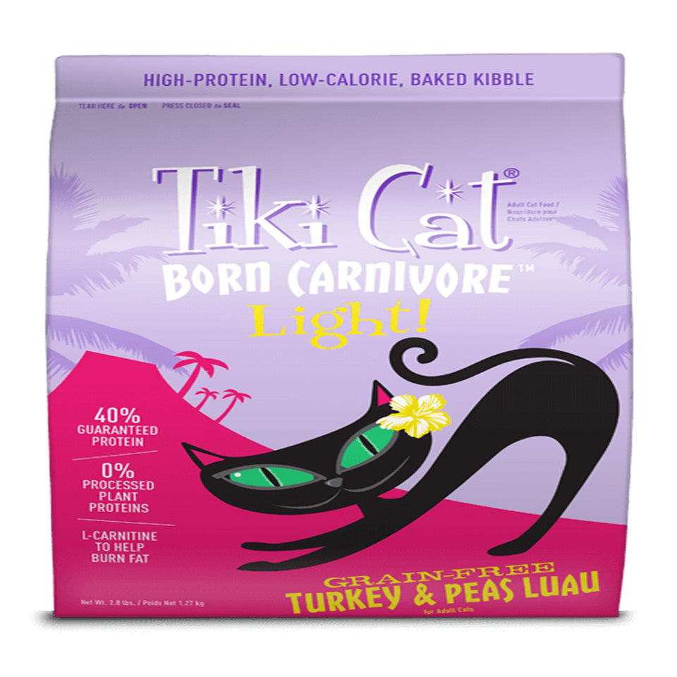 Tiki Cat Born Carnivore Light Dry Cat Food - Deboned Turkey & Pumpkin, 2.8 lb
