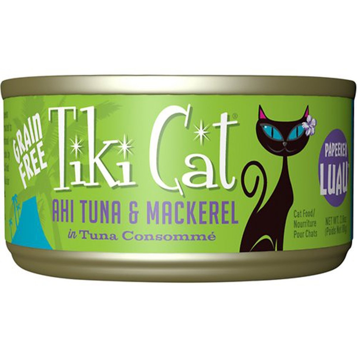 Tiki Pets Cat Papeeko Luau Ahi Tuna and Mackerel 2.8oz. (Case of 12) - Pets Perfect