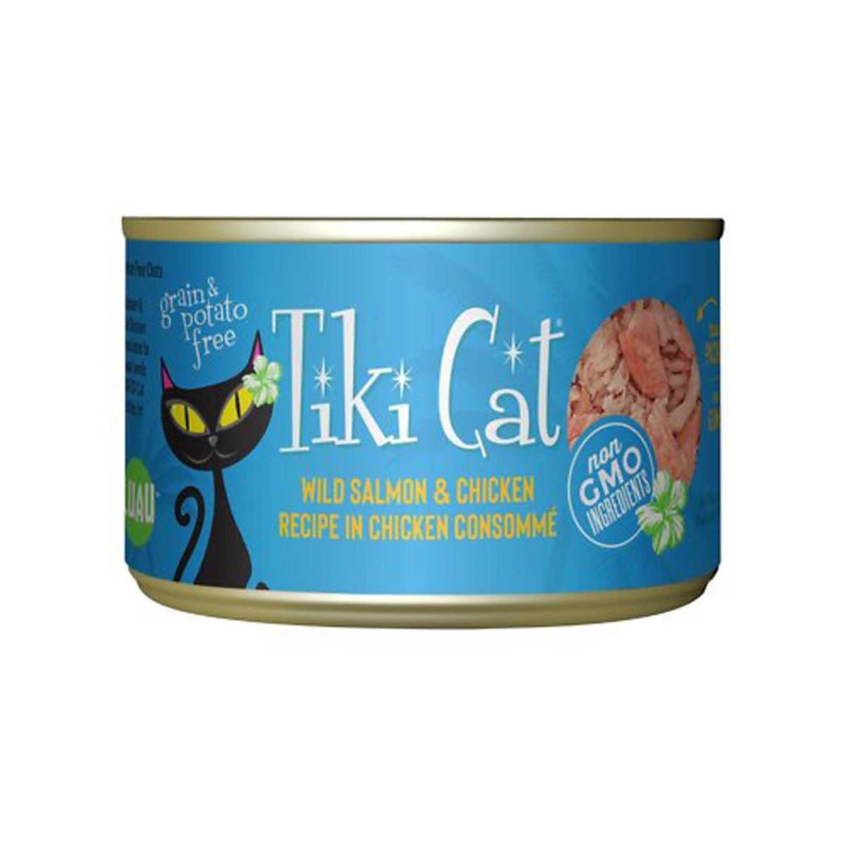 Tiki Pets Cat Napili Luau Salmon and Chicken 6oz. (Case of 8) - Pets Perfect