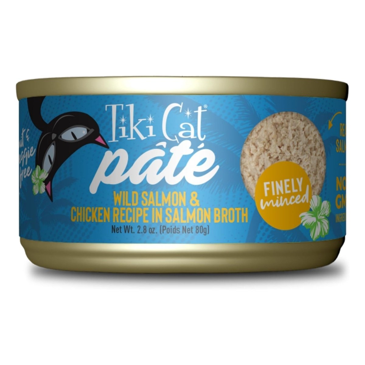 Tiki Pets Cat Luau Pate Wild Salmon & Chicken 12 Count Tray 2.8oz. - Pets Perfect