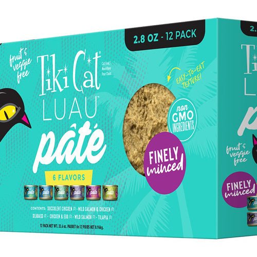 Tiki Pet Cat Luau Pate 2.8oz. Variety Pack (Case of 12) - Pets Perfect