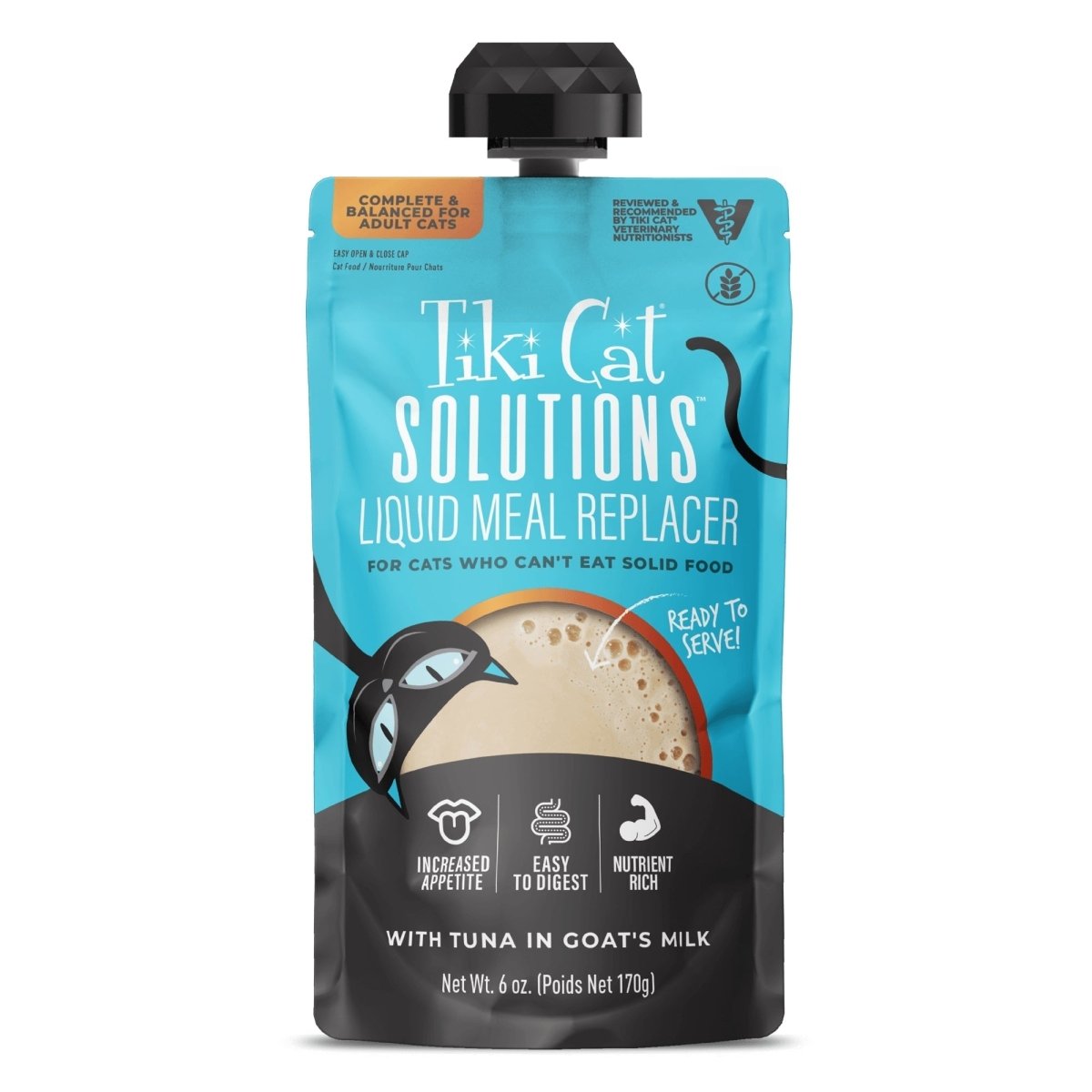 Tiki Pet Cat Solutions Meal Replacement Tuna 6oz. (Case of 6) - Pets Perfect