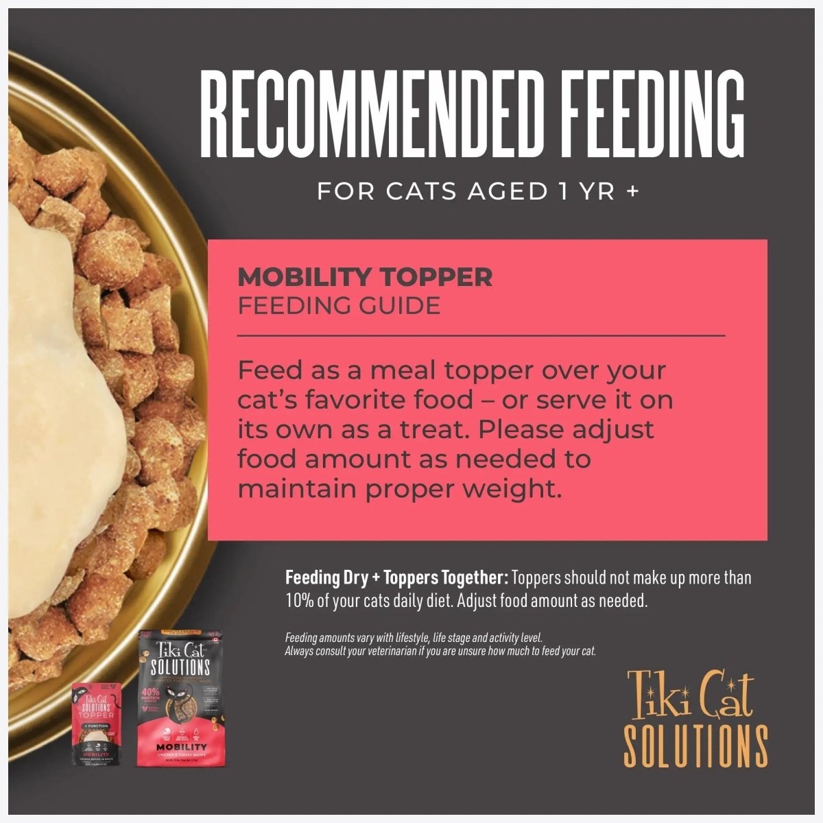 Tiki Pet Cat Solutions Topper Mobility 1.5oz. (Case of 12) - Pets Perfect
