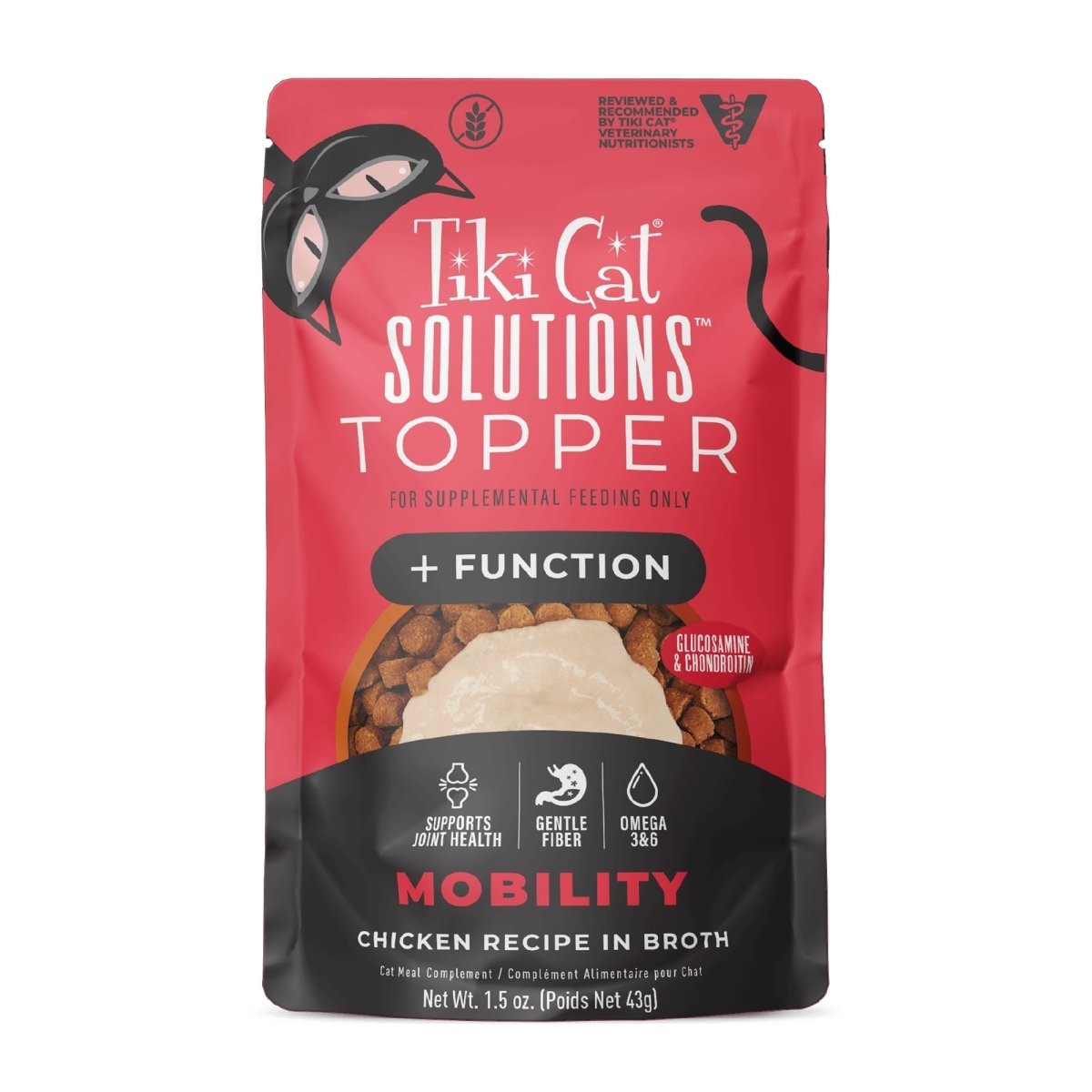 Tiki Pet Cat Solutions Topper Mobility 1.5oz. (Case of 12) - Pets Perfect
