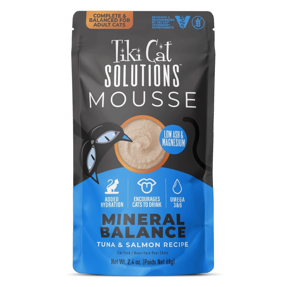 Tiki Pet Cat Solutions Mousse Mineral Balance 2.4oz. (Case of 12) - Pets Perfect