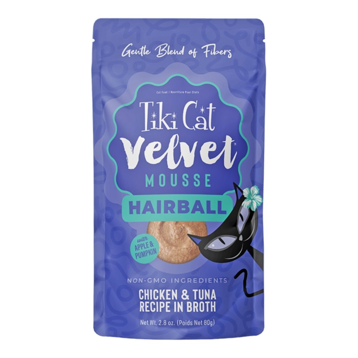 Tiki Pet Cat Velvet Mousse Hairball Chicken Tuna 2.8oz. - Pets Perfect