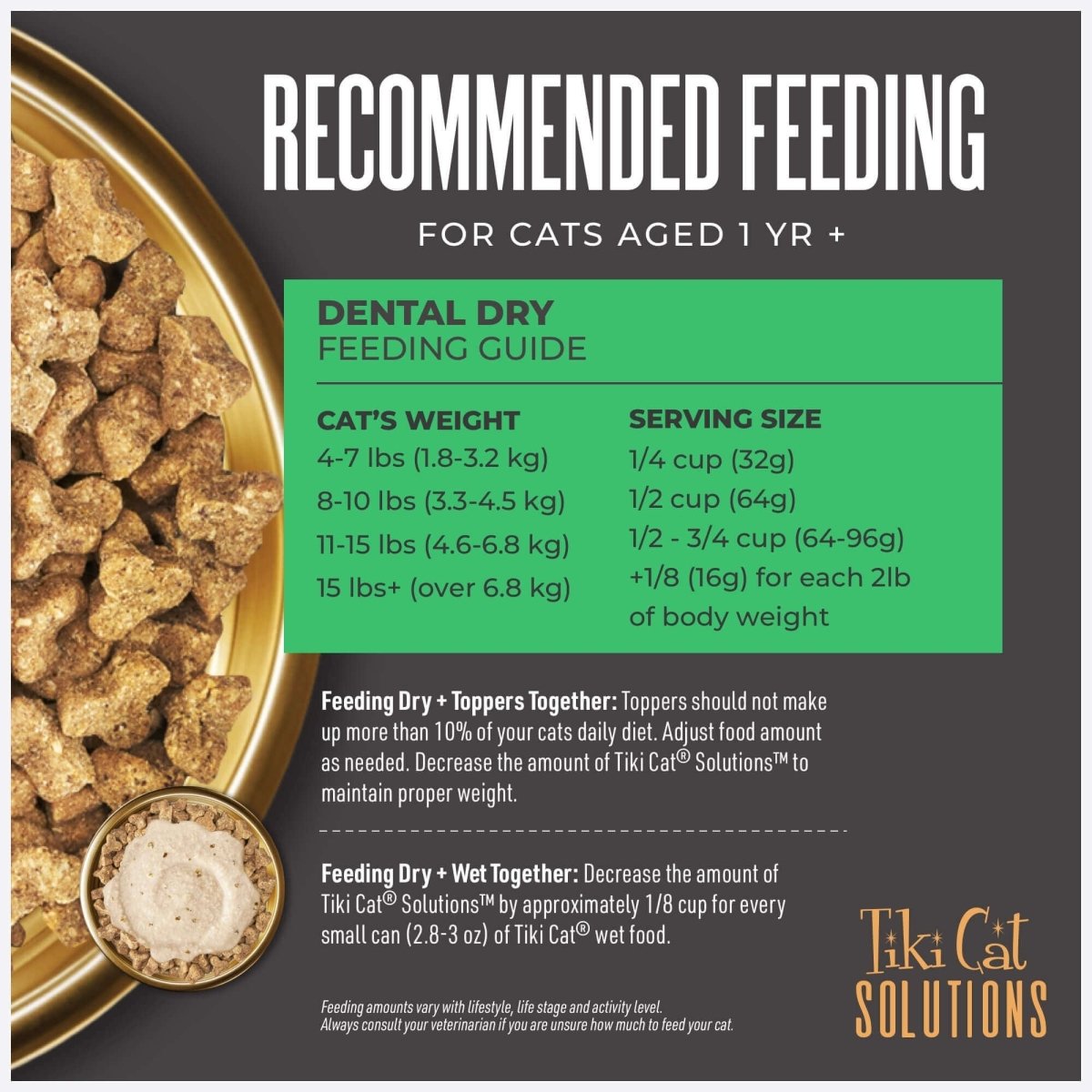 Tiki Pet Cat Solutions Dental Chicken 5.6Lb - Pets Perfect