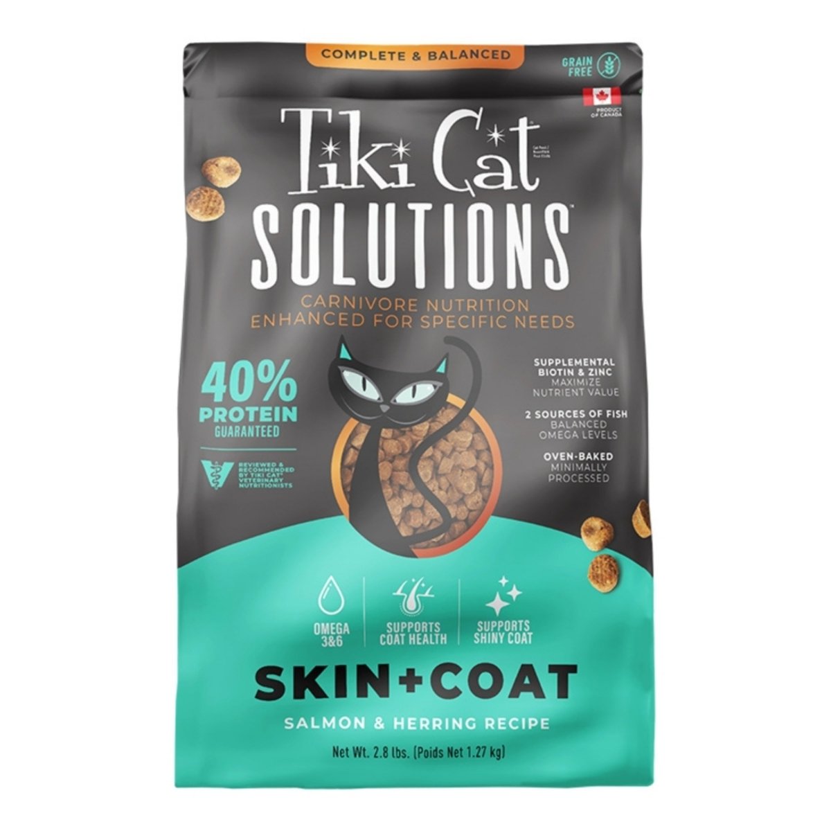 Tiki Pet Cat Solutions Skin & Coat Salmon 2.8Lb - Pets Perfect