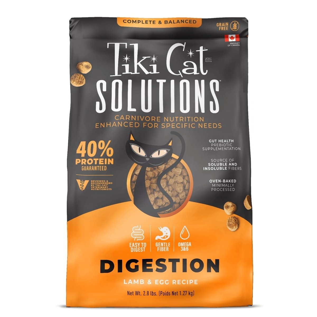 Tiki Pet Cat Solutions Digestion Lamb 2.8Lb - Pets Perfect