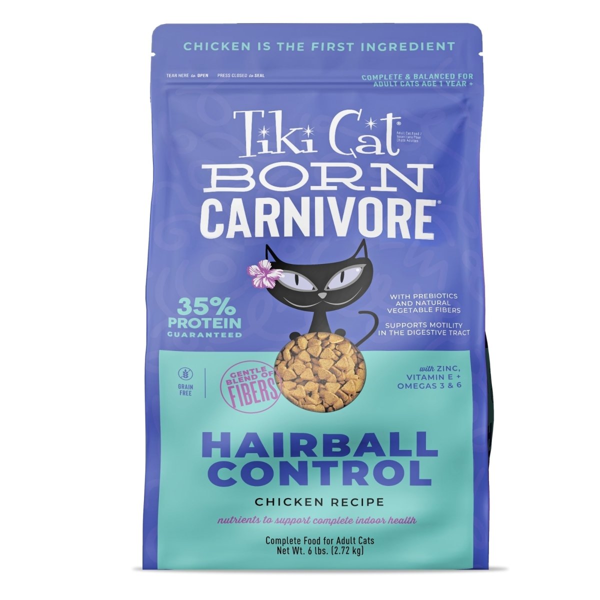 Tiki Pet Cat Born Carnivore Hairball Chicken 3Lbs. - Pets Perfect