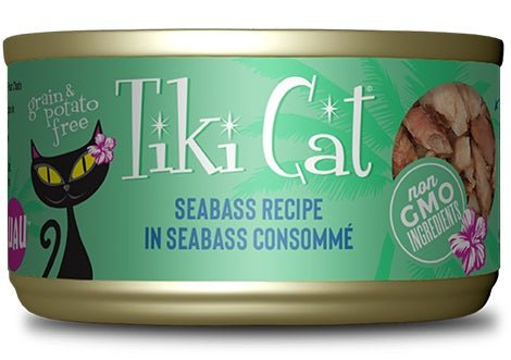 Tiki Pet Cat Oahu Luau Seabass 2.8oz. (Case of 12) - Pets Perfect