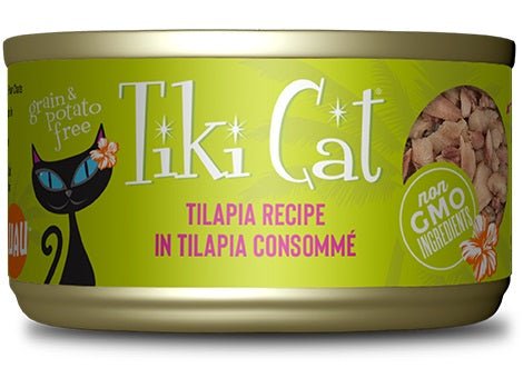 Tiki Pet Cat Kapi'olani Luau Tilapia 2.8oz. (Case of 12) - Pets Perfect