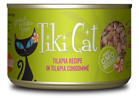 Tiki Pet Cat Kapi'olani Luau Tilapia 6oz. (Case of 8) - Pets Perfect