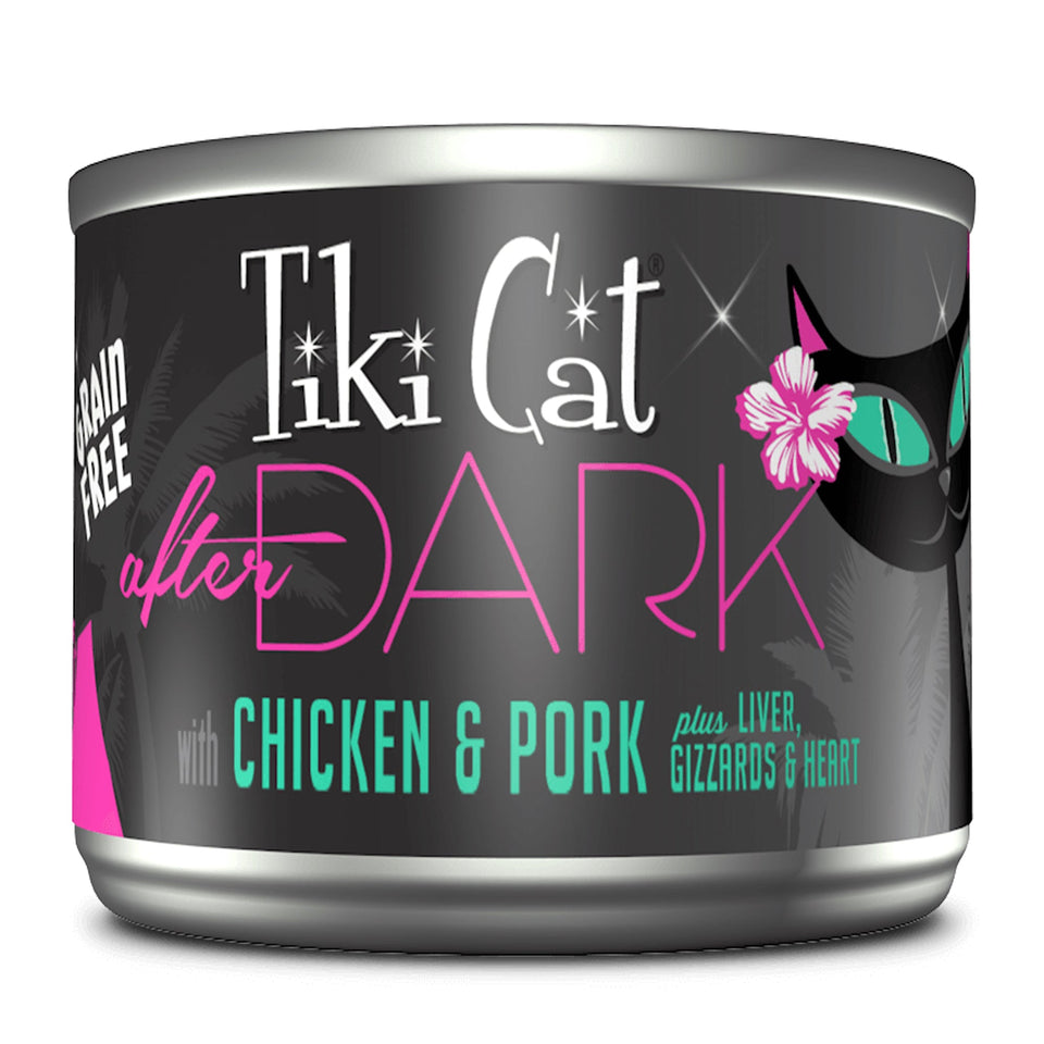 Tiki Pets Cat After Dark Chicken Pork 5.5 oz, 8 ct