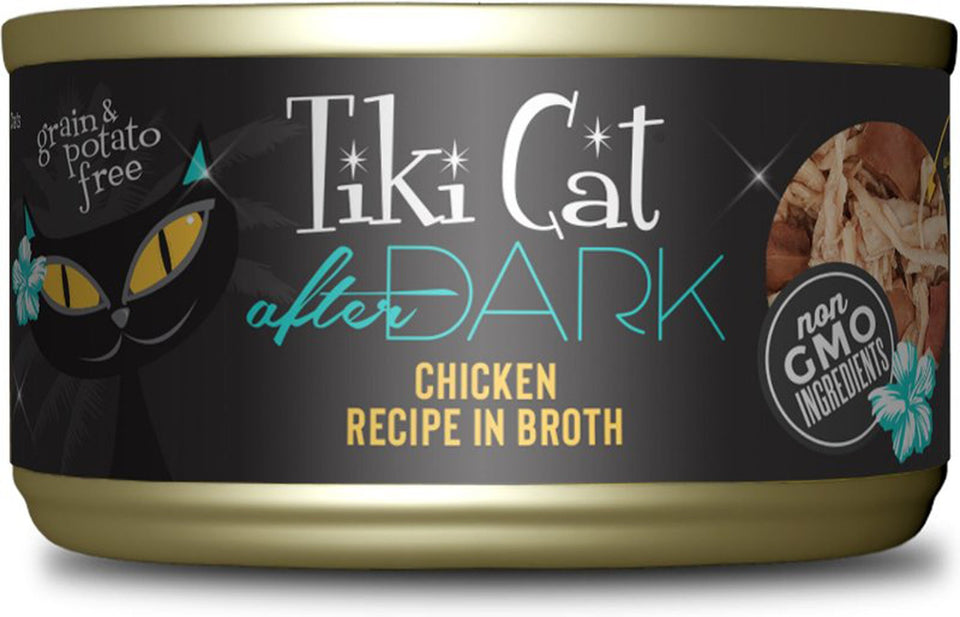 Tiki Pets Cat After Dark Chicken 2.8 oz, 12 ct