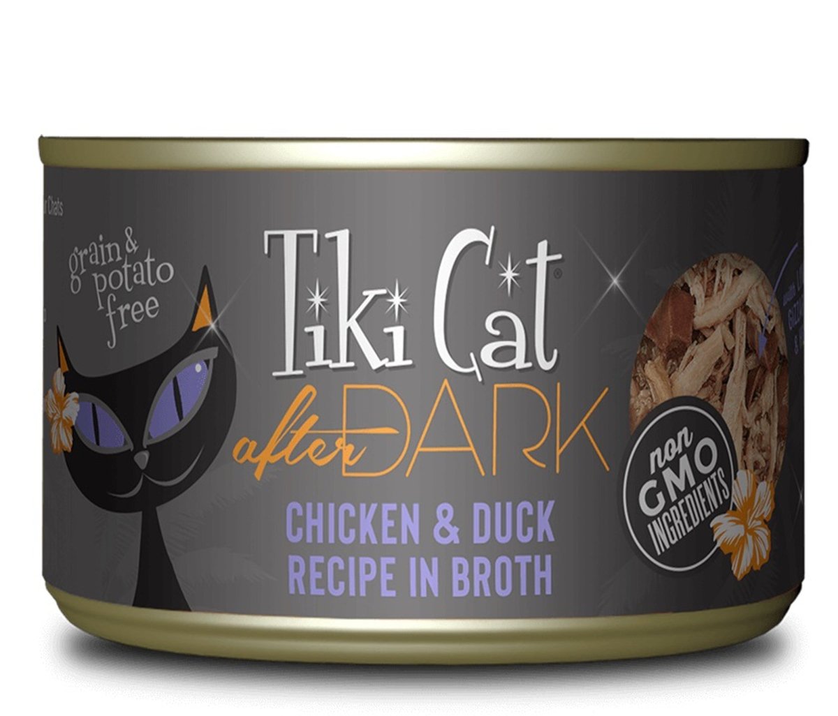 Tiki Pets Cat After Dark Chicken and Duck 5.5oz. (Case of 8) - Pets Perfect