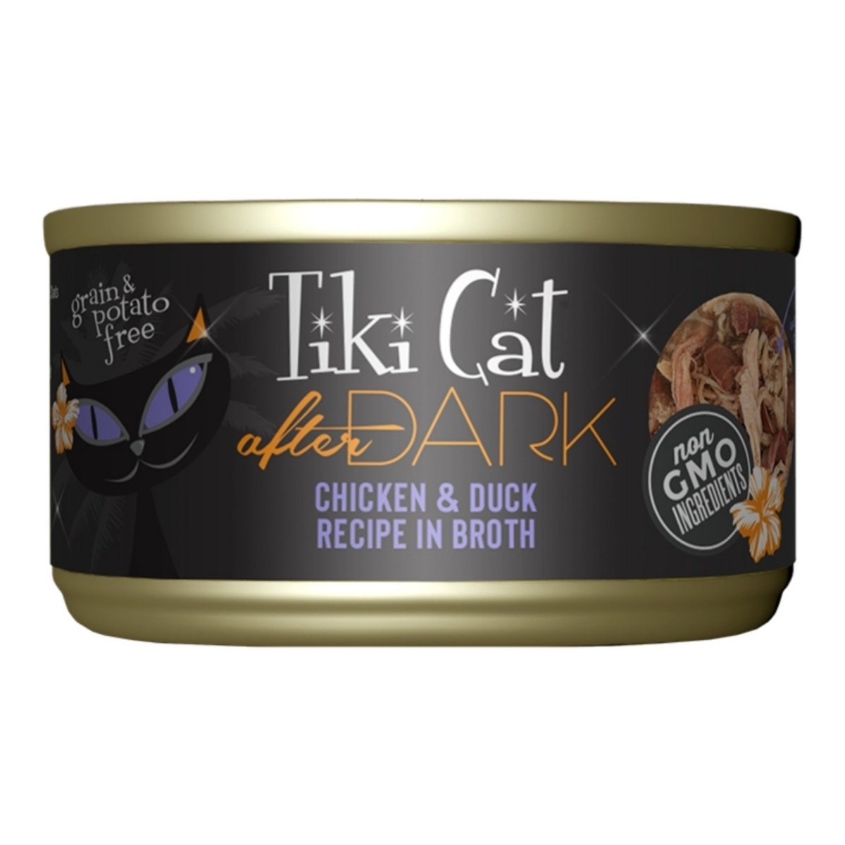 Tiki Pets Cat After Dark Chicken and Duck 2.8oz. (Case of 12) - Pets Perfect