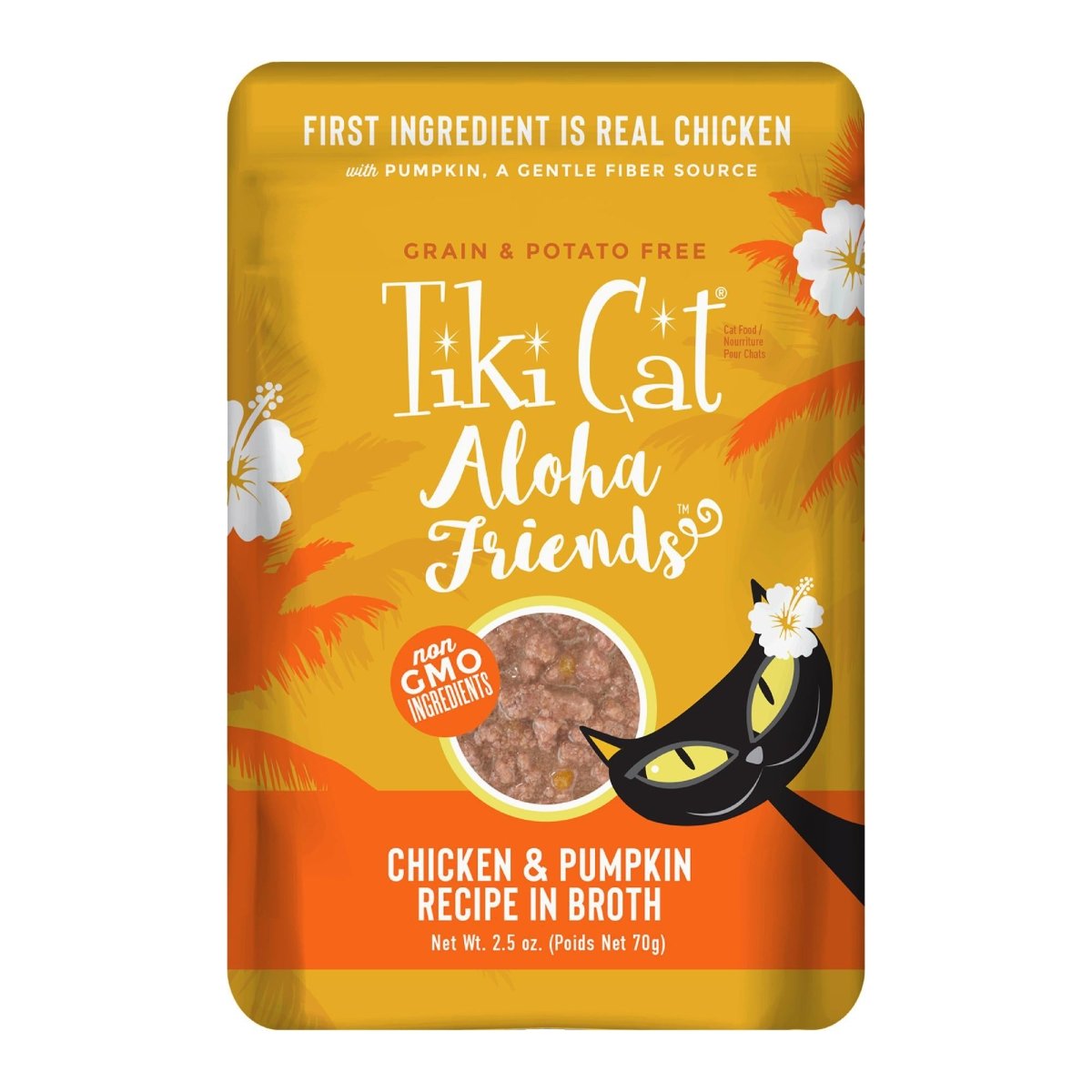 Tiki Pets Cat Aloha Chicken Pumpkin 2.5oz.(Case of 12) - Pets Perfect