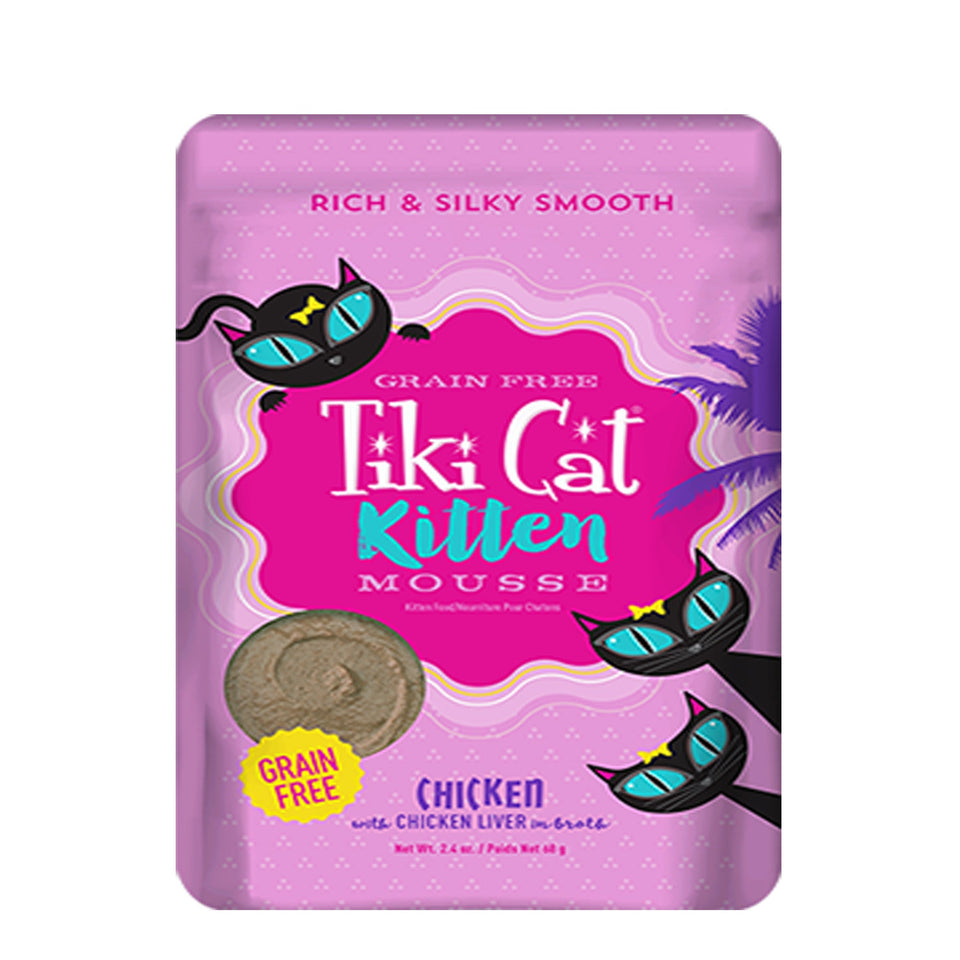 Tiki Pets Cat Mousse Kitchen 2.4 oz. 12 ct