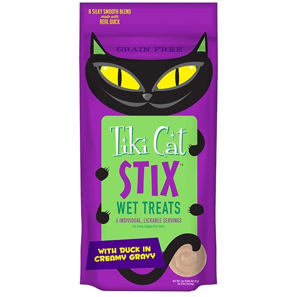Tiki Pet Cat Stix Mousse Duck 3oz. (Case of 12) - Pets Perfect